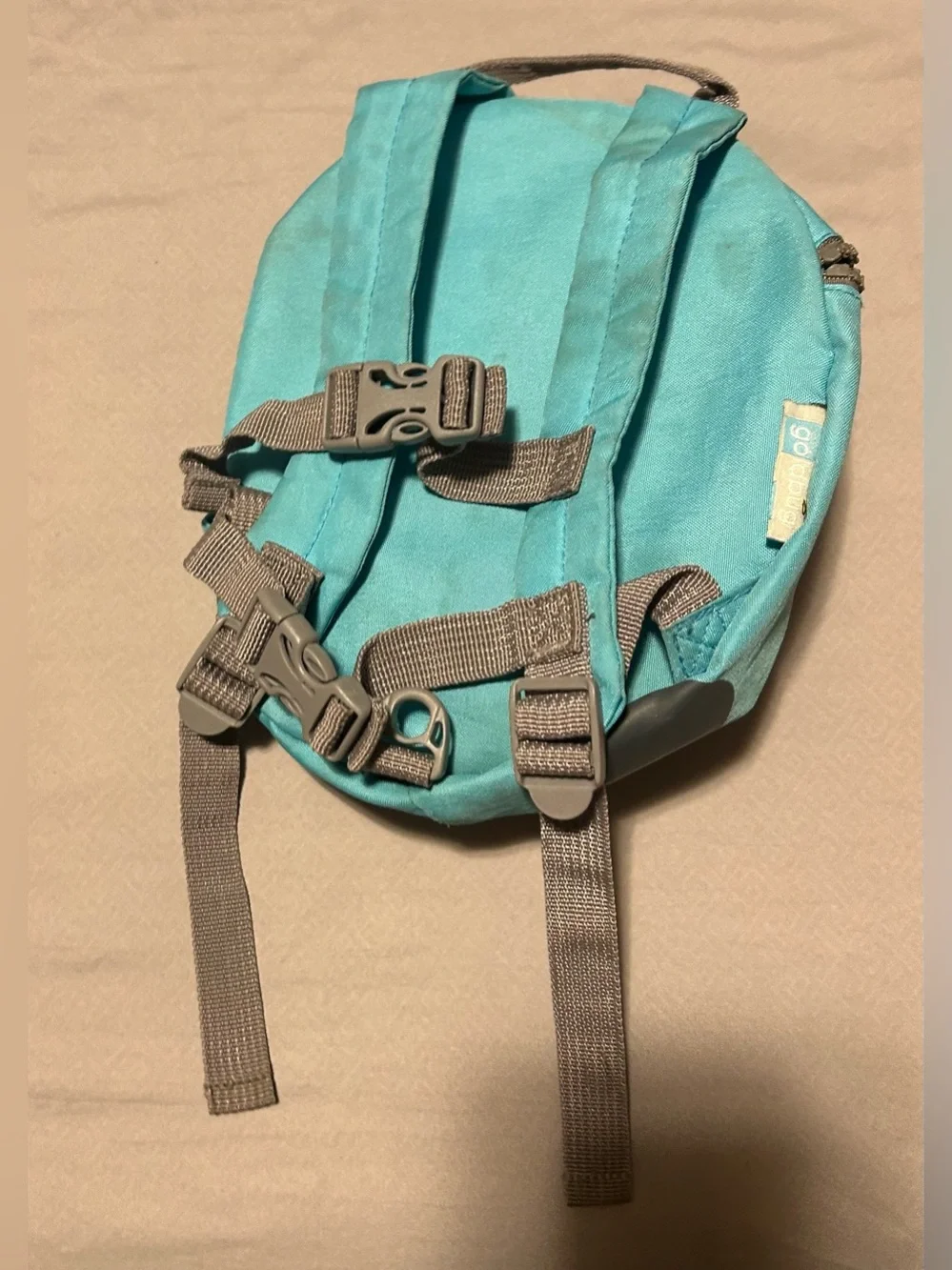Dino Spike Backpack little kid - Teal & Yellow